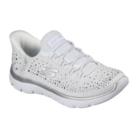 Skechers Summits - Brilliant Shine 150273 Deportiva Slip-ins blanca con pedrería