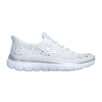 Skechers Summits - Brilliant Shine 150273 Deportiva Slip-ins blanca con pedrería