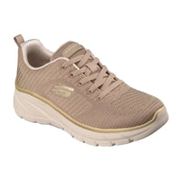 Skechers Fashion Fit 2.0 - Moonlight Glow 150384 Deportiva taupe con cuña