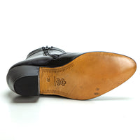 ZAPATERIAS JUAN RAMON 508 BOTIN TACÓN CUBANO NEGRO