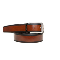 Bellido 438 Cinturón reversible grabado negro / marrón