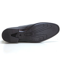 BAERCHI 4940P Zapato de vestir con cordones grabado negro.