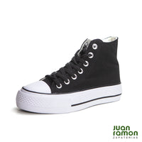 ANDY AZ1002 Bota lona all-star plataforma negro