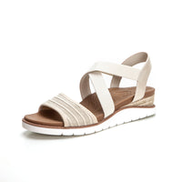 Skechers 114013 Sandalia cruzada natural