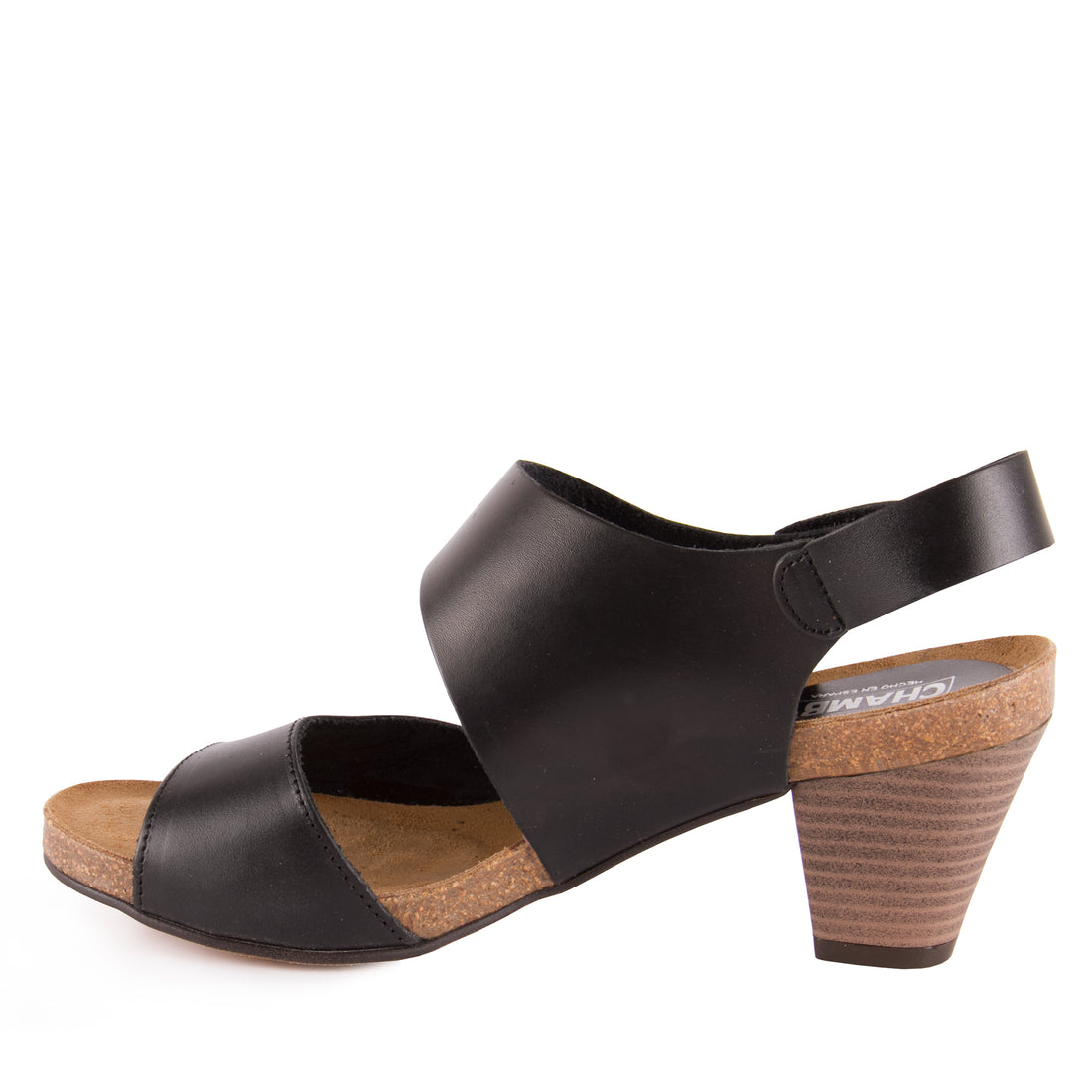 Chamby 2500 Sandalia bio tacón negro