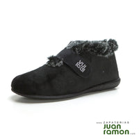 Vulladi 3216-140 Bota de ir por casa con velcro negro.
