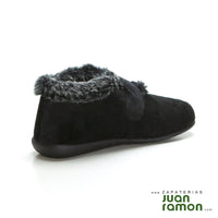 Vulladi 3216-140 Bota de ir por casa con velcro negro.