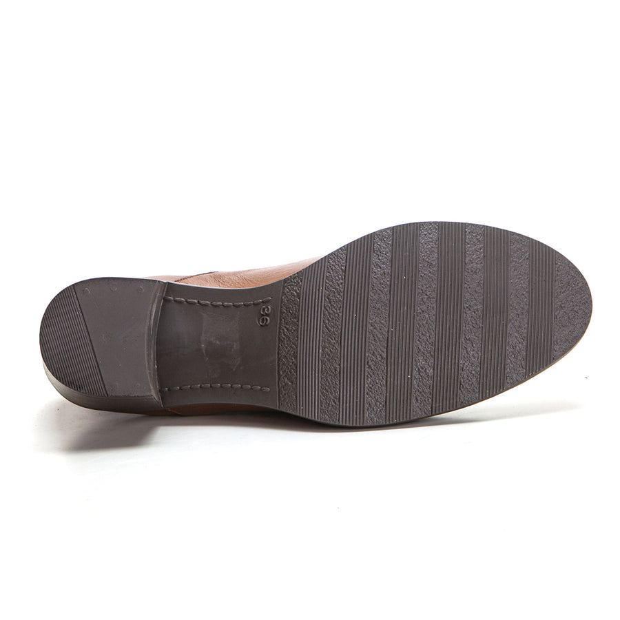 YOKONO LILLE-008 Zapato blucher de tacón ancho cuero