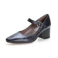 PATRICIA MILLER 6173 ZAPATO DE SALÓN CON CORREA Y TACÓN ANCHO NEGRO