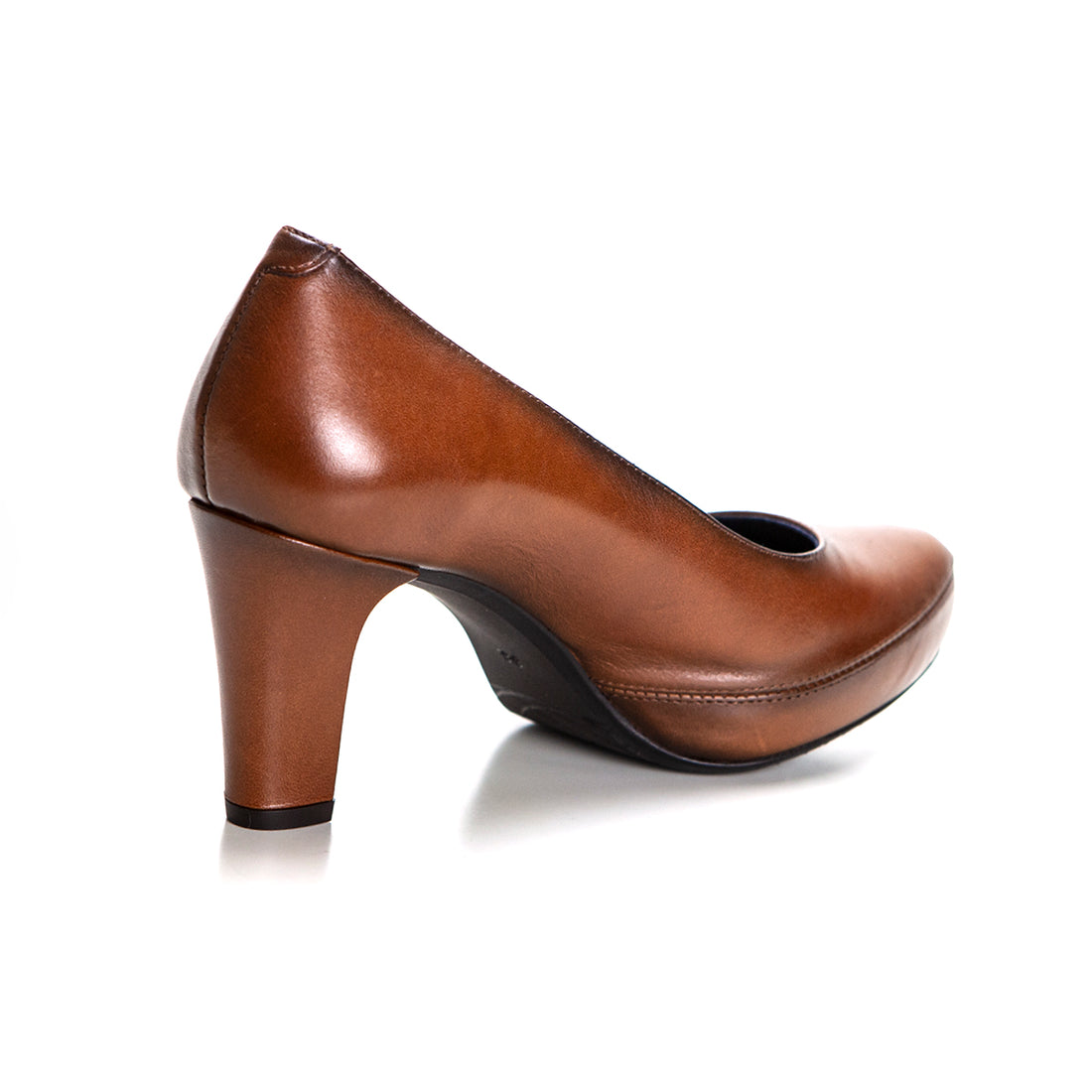 Dorking D5794 Zapato de salón tacón alto con plataforma cuero