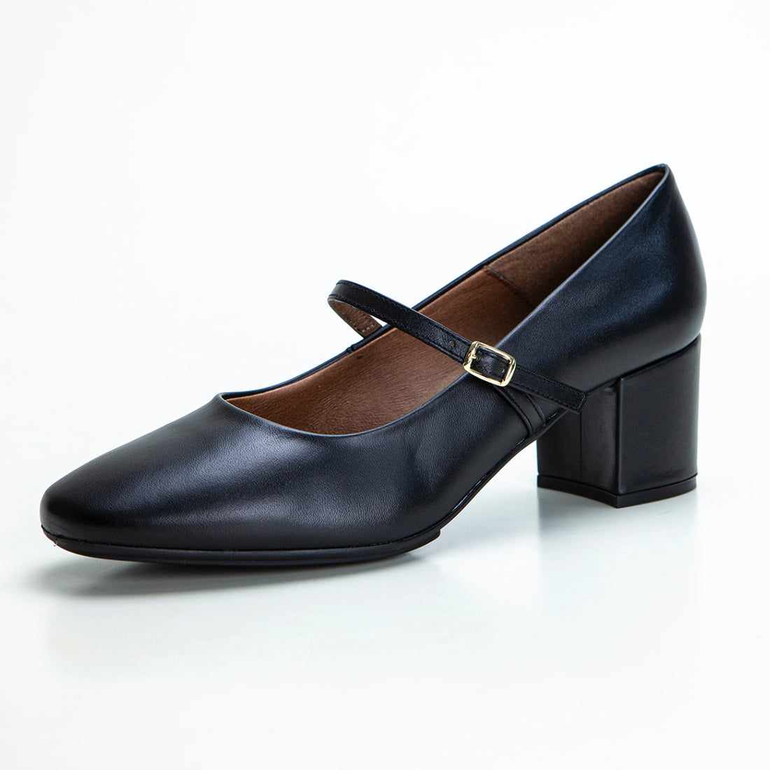 CHAMBY 6610 ZAPATO DE SALÓN CON CORREA CONFORT NEGRO