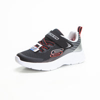Skechers 403924L Deportiva de niño velcro cordones elásticos negro