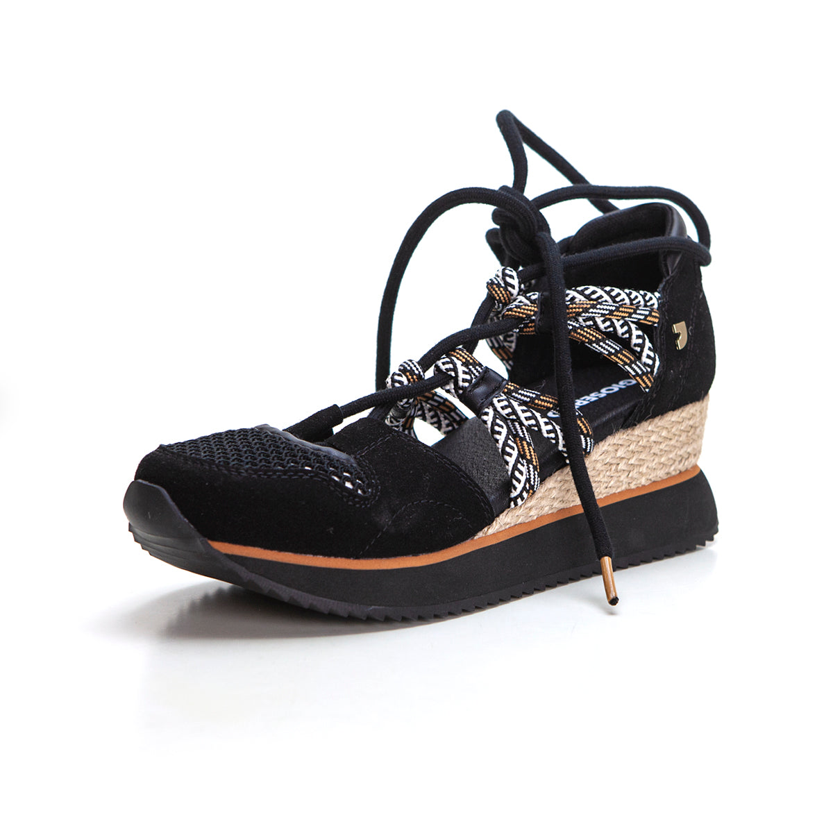 GIOSEPPO Iona Deportiva sandalia esparto negro – zapateriasjuanramon