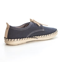 Garzón 13411.085 Zapatilla hombre cordones lona negro