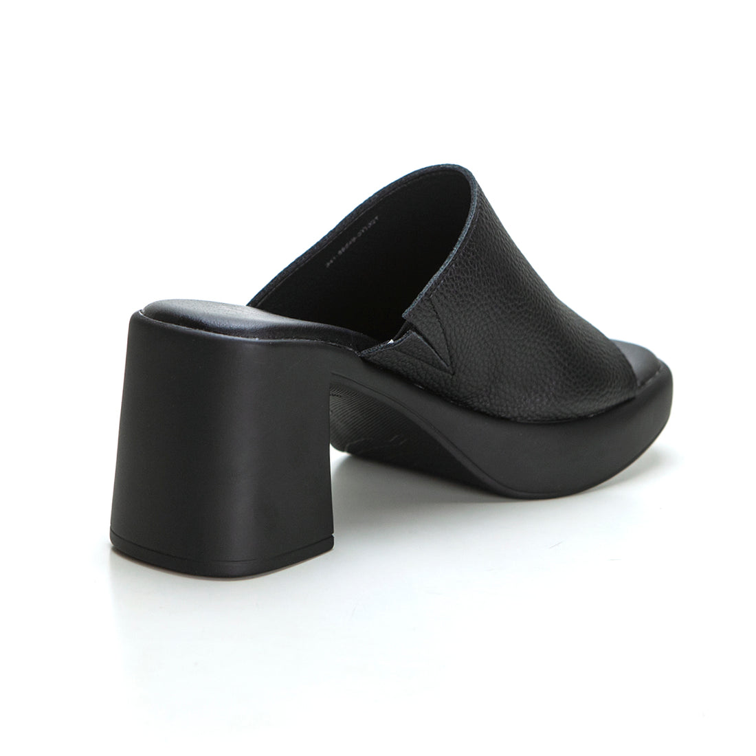 MUSTANG 59549 Sandalia tipo zueco tacón plataforma negro