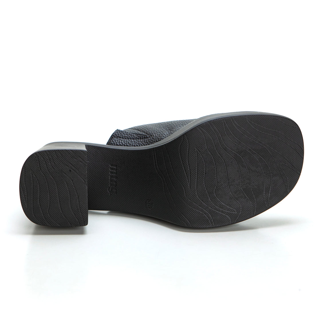 MUSTANG 59549 Sandalia tipo zueco tacón plataforma negro