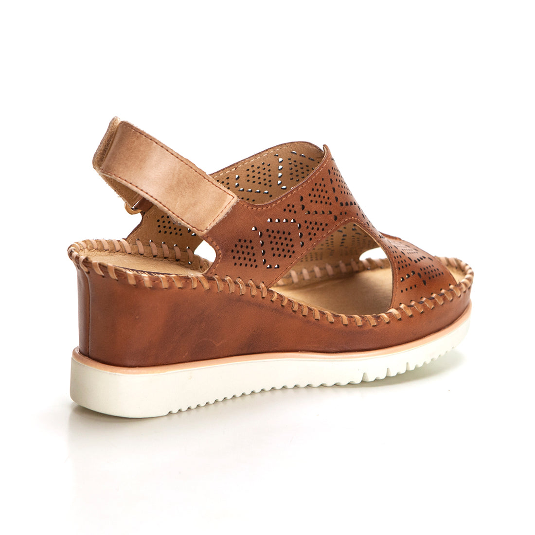 PIKOLINOS 1775C1 Sandalia de cuña alta y plataforma brandy