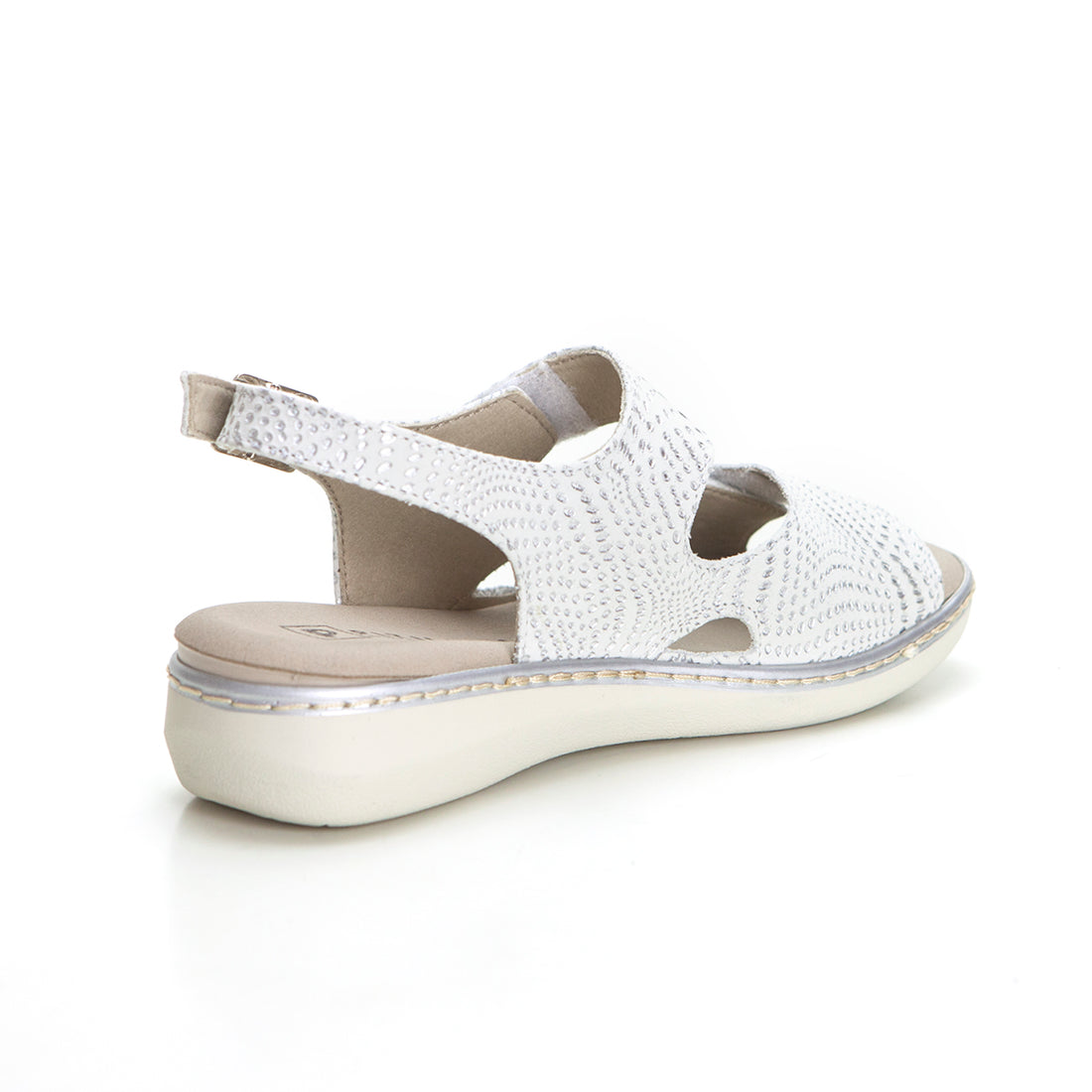 Pitillos 5580 Sandalia mujer de cuña baja plata