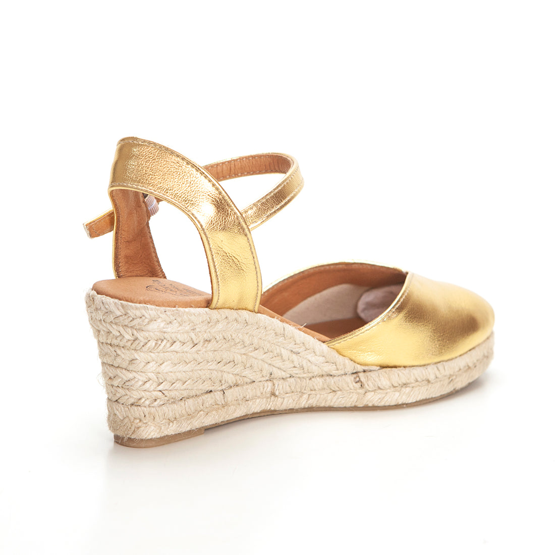 Carmen García 173S5 Valenciana esparto con cuña oro
