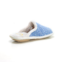 BioRelax 4506 Zapatilla de estar por casa fieltro azul.