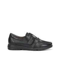 Fluchos F1813 Zapato confort con velcro plano negro