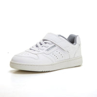 Skechers 405638L Deportiva niño velcro blanco con cordones elásticos.