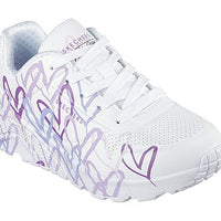 Skechers 314064L Deportiva corazones blanco violeta