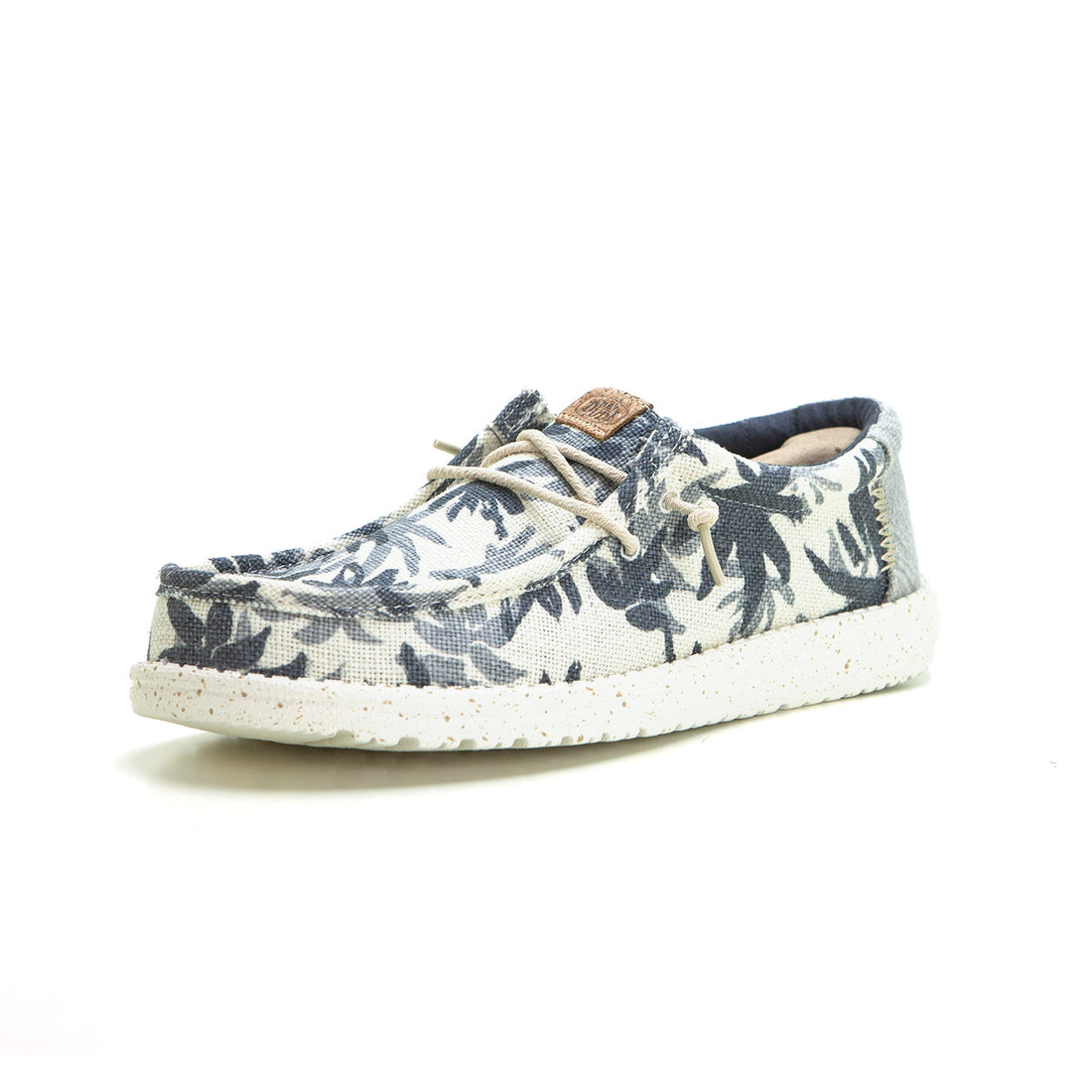 HEY DUDE Wally Palm Zapatilla mocasín de lona palmeras beig