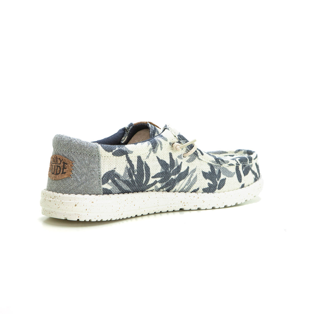 HEY DUDE Wally Palm Zapatilla mocasín de lona palmeras beig