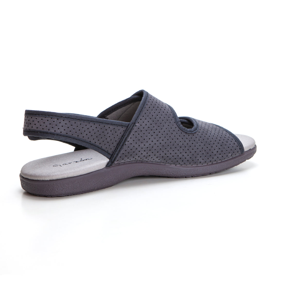 Garzón 6701.199 Sandalia hombre 3 velcros antracita.