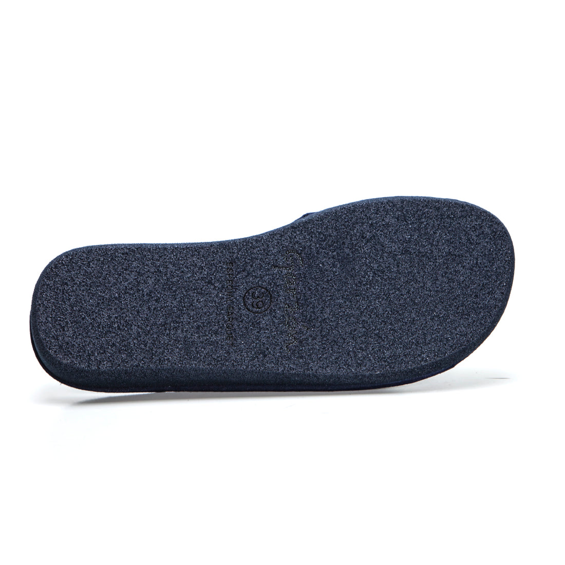 Garzón P378.115 Zapatilla de estar por casa destalonada rayas marino.