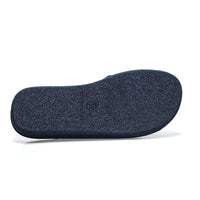 Garzón P378.115 Zapatilla de estar por casa destalonada rayas marino.