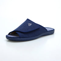 Garzón 6966.127 Zapatilla de estar por casa velcro destalonada marino.
