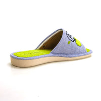 Garzón P413.119 Zapatilla de ir por casa mujer destalonada manzana.