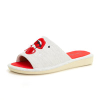Garzón P436.119 Zapatilla de ir por casa mujer destalonada cerezas.