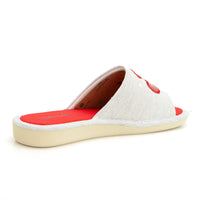 Garzón P436.119 Zapatilla de ir por casa mujer destalonada cerezas.