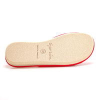 Garzón P400.193 Zapatilla de estar por casa destalonada sandías coral.