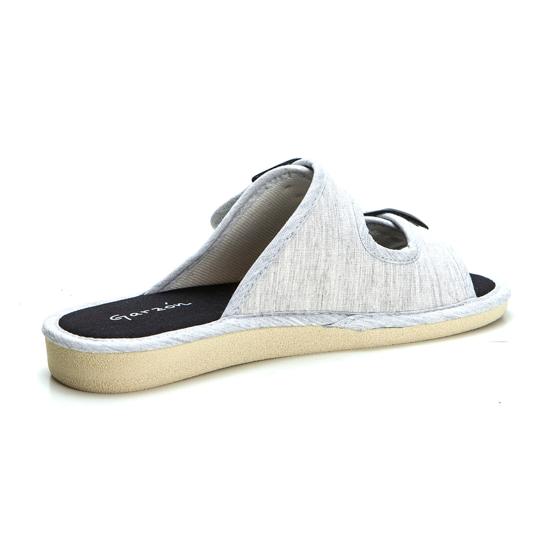 Garzón P495.119 Zapatilla de ir por casamujer hebillas gris