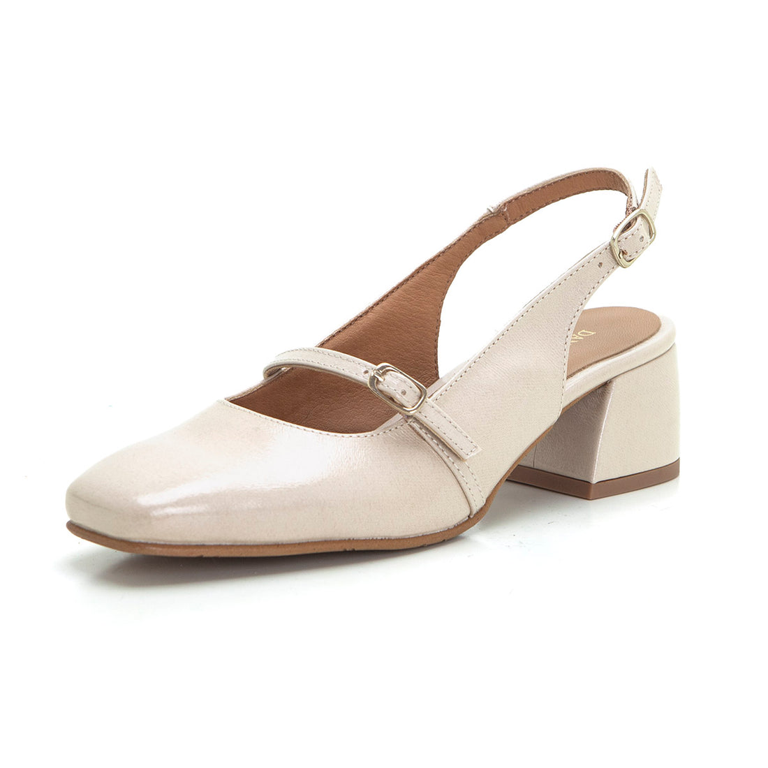 Daniela Vega 2541 Salón destalonado de tacón ancho sahara