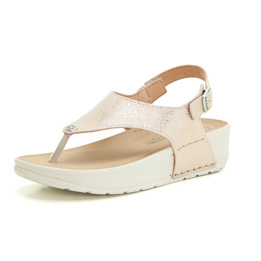 Fly Flot 38K48MB Sandalia de dedo confort beig.