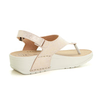 Fly Flot 38K48MB Sandalia de dedo confort beig.