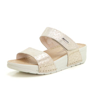 Fly Flot 38F985B Sandalia destalonada bandas velcro beig.