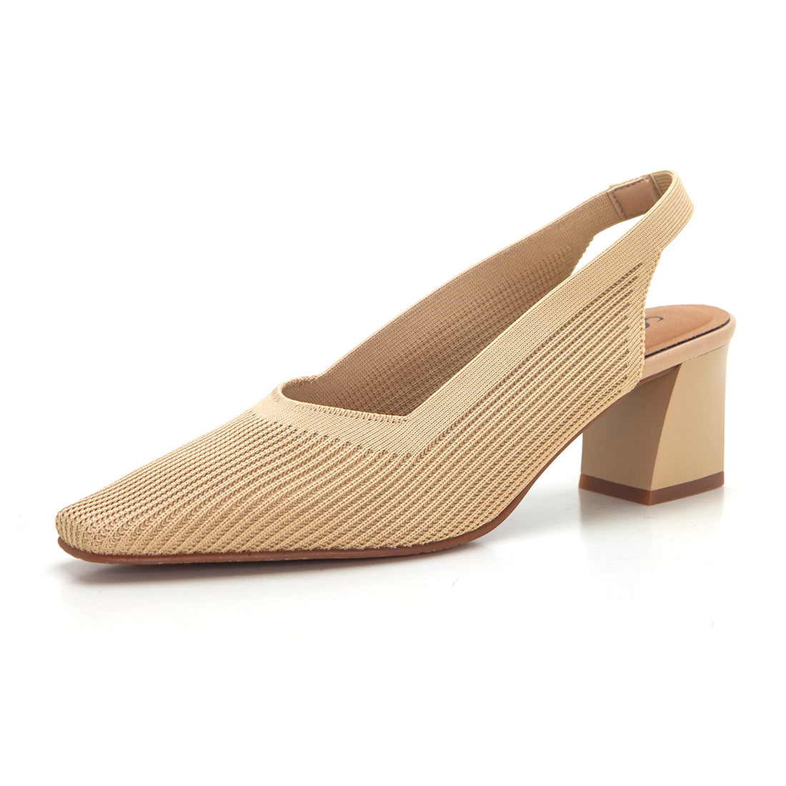 Miss Elastic 76721 Zapato de salón elastico cámel.