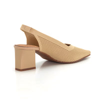 Miss Elastic 76721 Zapato de salón elastico cámel.