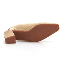Miss Elastic 76721 Zapato de salón elastico cámel.