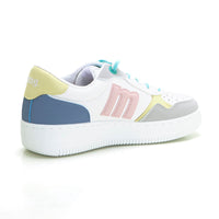Mustang 60724 Zapatilla mujer blanca multicolor.