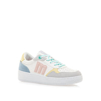 Mustang 60724 Zapatilla mujer blanca multicolor.