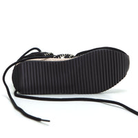 Gioseppo 74272 Zapatilla abierta rafia negro.