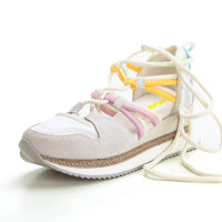 Gioseppo 74289 Zapatilla abierta cuña blanco.