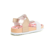 Gioseppo 74413 Sandalia bio metalizada oro.